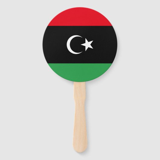 libysche Flagge Fächer (Rückseite)