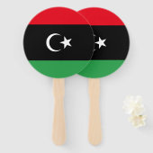 libysche Flagge Fächer (Vorne und Hinten)
