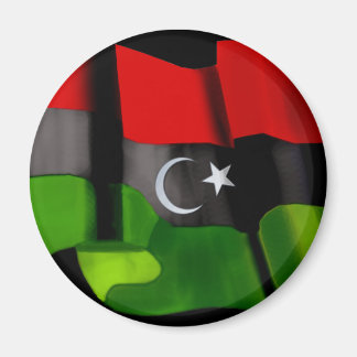 libysche Flagge: Flagge der Unabhängigkeitsmonarch Magnet