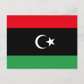 Libysche Flagge, Flagge Postkarte (Vorderseite)