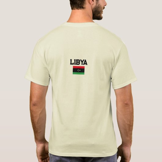 Libysche Flagge, Flagge T-Shirt (Rückseite)