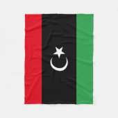 libysche Flagge Fleecedecke (Vorderseite)