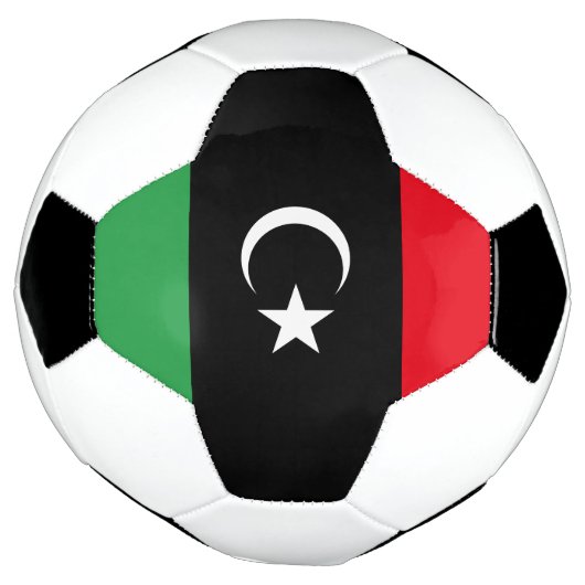 libysche Flagge Fußball (Gedreht)