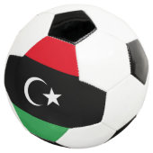 libysche Flagge Fußball (Dreiviertel)