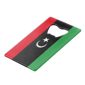 libysche Flagge Geldbeutel Flaschenöffner (Vorderseite Schrägansicht)