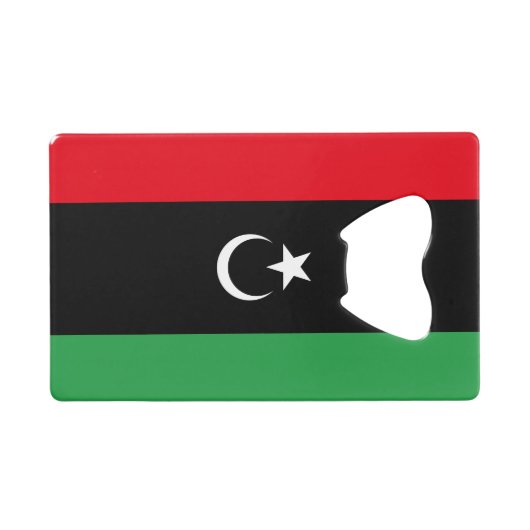 libysche Flagge Geldbeutel Flaschenöffner (Vorderseite (Horizontal))
