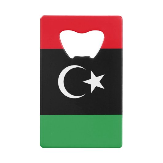 libysche Flagge Geldbeutel Flaschenöffner (Vorderseite)