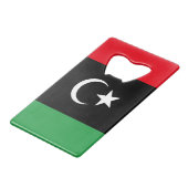 libysche Flagge Geldbeutel Flaschenöffner (Vorderseite Schrägansicht)