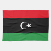libysche Flagge Geschirrtuch (Horizontal)
