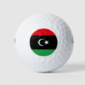libysche Flagge Golfball (Vorderseite)