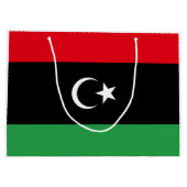 libysche Flagge Große Geschenktüte (Rückseite)
