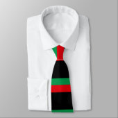 Libysche Flagge Halsbinde, stilvolle libysche Flag Krawatte (Gebunden)