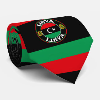 Libysche Flagge Halsbinde, stilvolle libysche Flag Krawatte