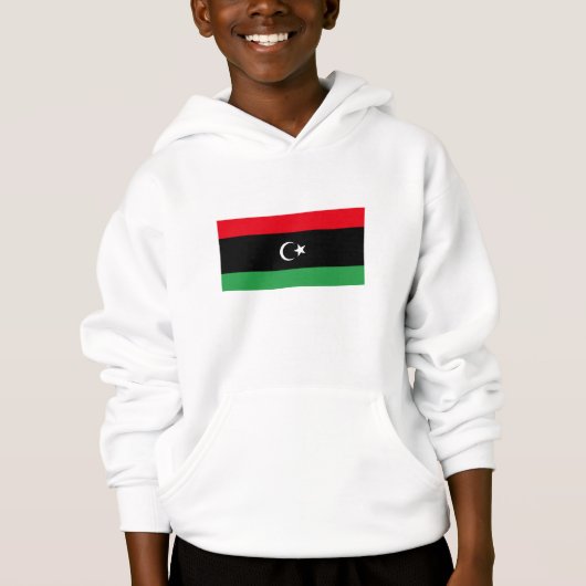 libysche Flagge Hoodie (Vorderseite)