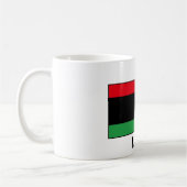 libysche Flagge Kaffeetasse (Links)