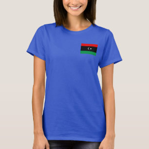 Libysche Flagge + Karte T - Shirt