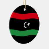 libysche Flagge Keramik Ornament (Rechts)