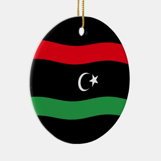 libysche Flagge Keramik Ornament (Rechts)
