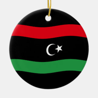 libysche Flagge Keramik Ornament