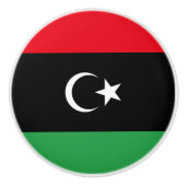 libysche Flagge Keramikknauf (Vorderseite)