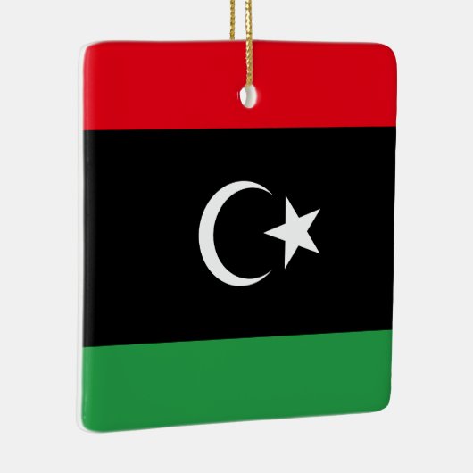 libysche Flagge Keramikornament (Rechts)