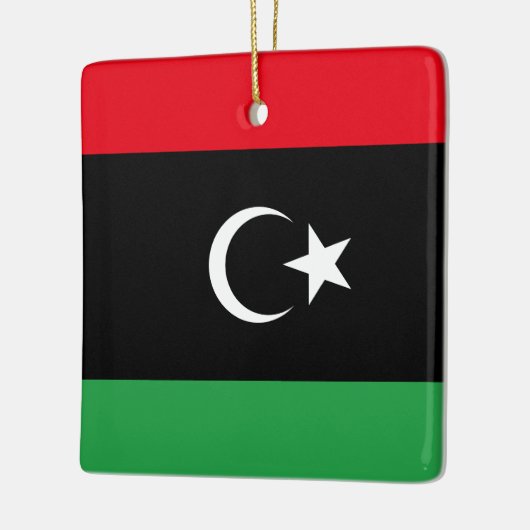 libysche Flagge Keramikornament (Links)