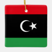 libysche Flagge Keramikornament (Vorderseite)