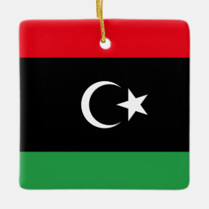 libysche Flagge Keramikornament