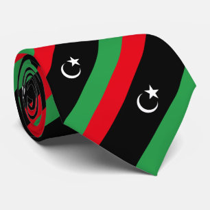 libysche Flagge Krawatte