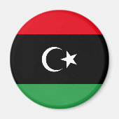 libysche Flagge Magnet (Vorne)