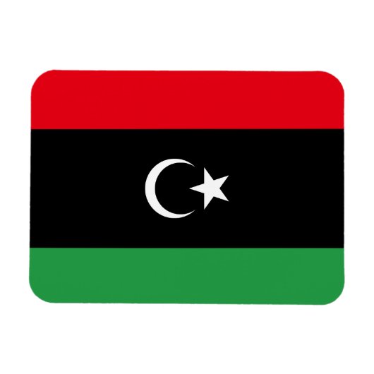 libysche Flagge Magnet (Horizontal)