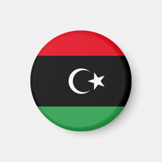 libysche Flagge Magnet (Vorne)