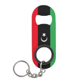 libysche Flagge Mini Flaschenöffner (Vorderseite)