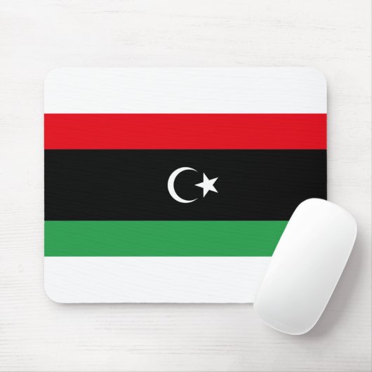 libysche Flagge Mousepad (Mit Mouse)