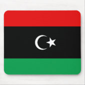 Libysche Flagge Mousepad (Vorne)