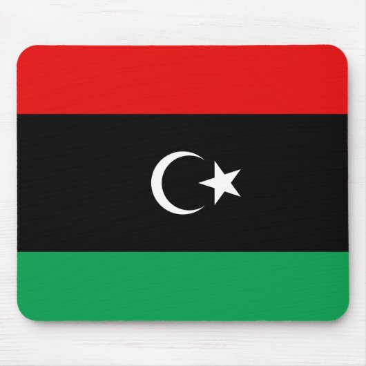 Libysche Flagge Mousepad (Vorne)