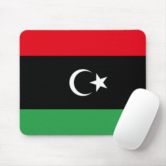 libysche Flagge Mousepad (Mit Mouse)