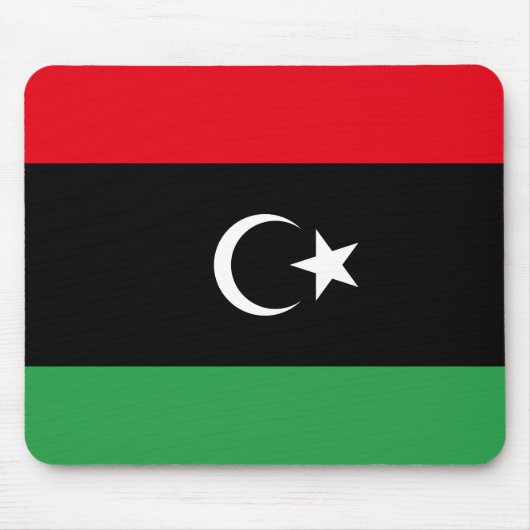 libysche Flagge Mousepad (Vorne)