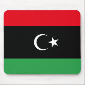 Libysche Flagge Mousepad (Vorne)