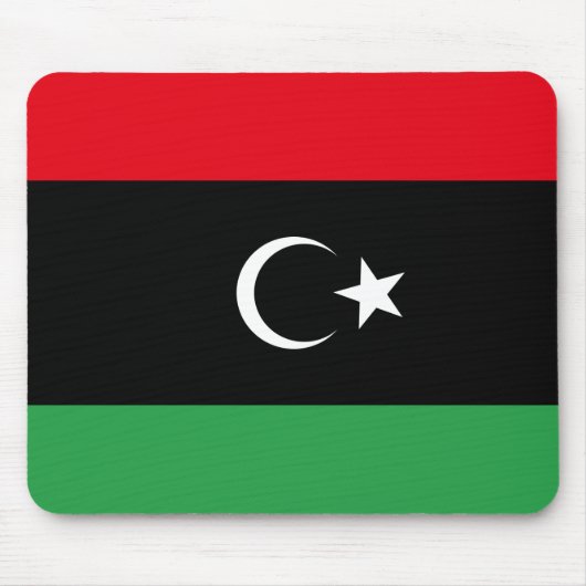 Libysche Flagge Mousepad (Vorne)