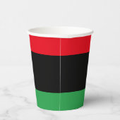 libysche Flagge Pappbecher (Rechts)
