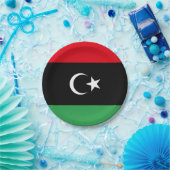 libysche Flagge Pappteller (Party)