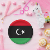 libysche Flagge Pappteller (Party)