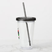 Libysche Flagge Personalisiert Acryltrinkbecher (Links)