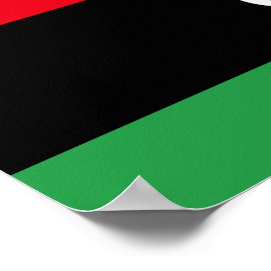 libysche Flagge Poster (Ecke)