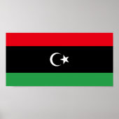libysche Flagge Poster (Vorne)