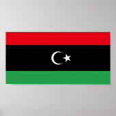 libysche Flagge Poster (Vorne)