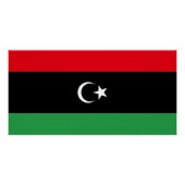 libysche Flagge Poster (Vorderseite)