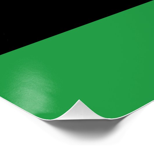 libysche Flagge Poster (Ecke)