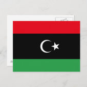Libysche Flagge Postkarte (Vorne/Hinten)